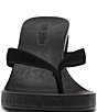 Steve Madden Playing Suede Wedge Thong Sandals - Image 4