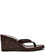 Steve Madden Playing Tortoise Wedge Thong Sandals - Image 2