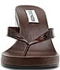 Steve Madden Playing Tortoise Wedge Thong Sandals - Image 4