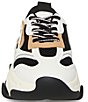 Color:Black/Tan - Image 5 - Possession Chunky Lace-Up Sneakers