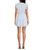 Steve Madden Prairie Dreams Satin V-Neck Ruffle Cap Sleeve Mini Blouson Dress, Color:Morning Blue - Image 2