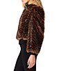 Steve Madden Pru Faux Fur Funnel Neck Long Sleeve Zip-Front Jacket - Image 4