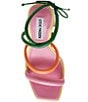 Color:Bright/Multi - Image 5 - Punctual Leather Strappy Sandals