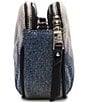 Color:Denim - Image 4 - Quilted Denim Crossbody Bag