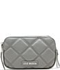 Steve Madden Quilted Crossbody Bag, Color:Light Grey - Image 2