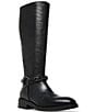Color:Black Leather - Image 1 - Quin Chain Harness Leather Riding Boots