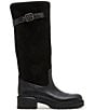 Steve Madden Ramble Leather and Suede Square Toe Riding Boots - Image 3