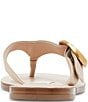 Color:Cream - Image 3 - Rays Leather Thong Sandals