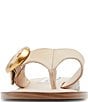 Color:Cream - Image 4 - Rays Leather Thong Sandals