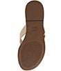 Color:Cream - Image 6 - Rays Leather Thong Sandals