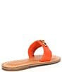 Color:Orange - Image 2 - Rebecka Leather Thong Flat Sandals