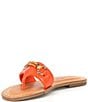 Color:Orange - Image 4 - Rebecka Leather Thong Flat Sandals