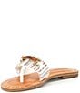 Color:White - Image 4 - Rebecka Raffia Thong Flat Sandals
