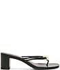 Steve Madden Rhylan Nappa Leather Block Heel Thong Sandals - Image 3