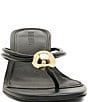 Steve Madden Rhylan Nappa Leather Block Heel Thong Sandals - Image 4