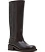 Steve Madden Riggs Leather Block Heel Tall Boots - Image 1
