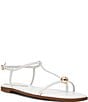 Steve Madden Ritzy T-Strap Hardware Detail Flat Sandals - Image 1