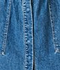 Steve Madden Robbie Collared Cap Sleeve Denim Mini Shirt Dress - Image 4