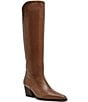 Steve Madden Rodessa Leather Pointed Toe Tall Boots - Image 1