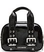 Steve Madden Roller Buckle Satchel Bag, Color:Black - Image 2