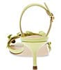 Color:Lime - Image 3 - Rosalea Patent Flower Slingback Dress Sandals