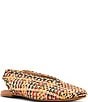 Steve Madden Rumi Leather Multicolor Woven Slingback Flats - Image 1