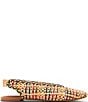 Steve Madden Rumi Leather Multicolor Woven Slingback Flats - Image 2