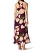 Steve Madden Rylen Floral Mesh High Neck Sleeveless Maxi Dress - Image 2