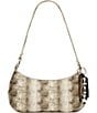 Steve Madden Sabine Snake Print Beaded Bag Charm Shoulder Bag - Image 1