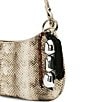 Steve Madden Sabine Snake Print Beaded Bag Charm Shoulder Bag - Image 5