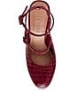 Steve Madden Scotlyn Croco Embossed Strappy Mary Jane Platform Pumps - Image 5