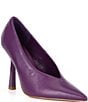 Color:Purple - Image 1 - Sedona Leather Stiletto Dress Pumps