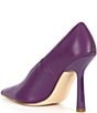 Color:Purple - Image 3 - Sedona Leather Stiletto Dress Pumps