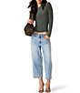 Steve Madden Seline Crew Neck Long Sleeve Jersey Knit Top - Image 4