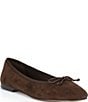 Steve Madden Selma Suede Bow Detail Ballet Flats - Image 1