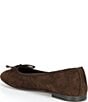 Steve Madden Selma Suede Bow Detail Ballet Flats - Image 3