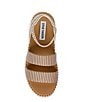Color:Taupe/Multi - Image 5 - Shelle Pattern Stretch Wedge Platform Sandals