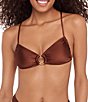 Steve Madden Shine Bright X-back Ring Bralette Swim Top - Image 1