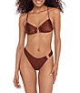 Steve Madden Shine Bright X-back Ring Bralette Swim Top - Image 3