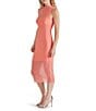 Steve Madden Sidra Mesh Mock Neck Sleeveless Midi Bodycon Dress, Color:Sugar Coral - Image 3