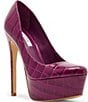Steve Madden Silene Croco Embossed Stiletto Platform Pumps - Image 1