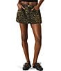 Steve Madden Simona Leopard Print Denim Bubble Hem Mini Skirt, Color:Hot Spots Print - Image 1