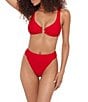 Steve Madden Sleek N Chic Ring Scoop Neck Bralette Swim Top - Image 3