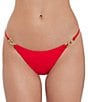 Steve Madden Sleek N Chic String Triangle Strap Side Hipster Swim Bottom - Image 5