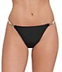Steve Madden Sleek N Chic String Triangle Strap Side Hipster Swim Bottom - Image 1