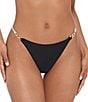 Steve Madden Sleek N Chic String Triangle Swim Top & Strap Side Hipster Swim Bottom - Image 5