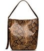 Steve Madden Snake Print Bucket Bag, Color:Brown Print - Image 2