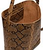 Steve Madden Snake Print Bucket Bag, Color:Brown Print - Image 3