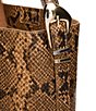 Steve Madden Snake Print Bucket Bag, Color:Brown Print - Image 4