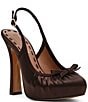 Steve Madden Sofie Satin Ballet Platform Slingback Pumps - Image 1